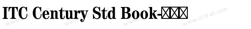 ITC Century Std Book字体转换